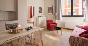 spacious, well-lit apartment