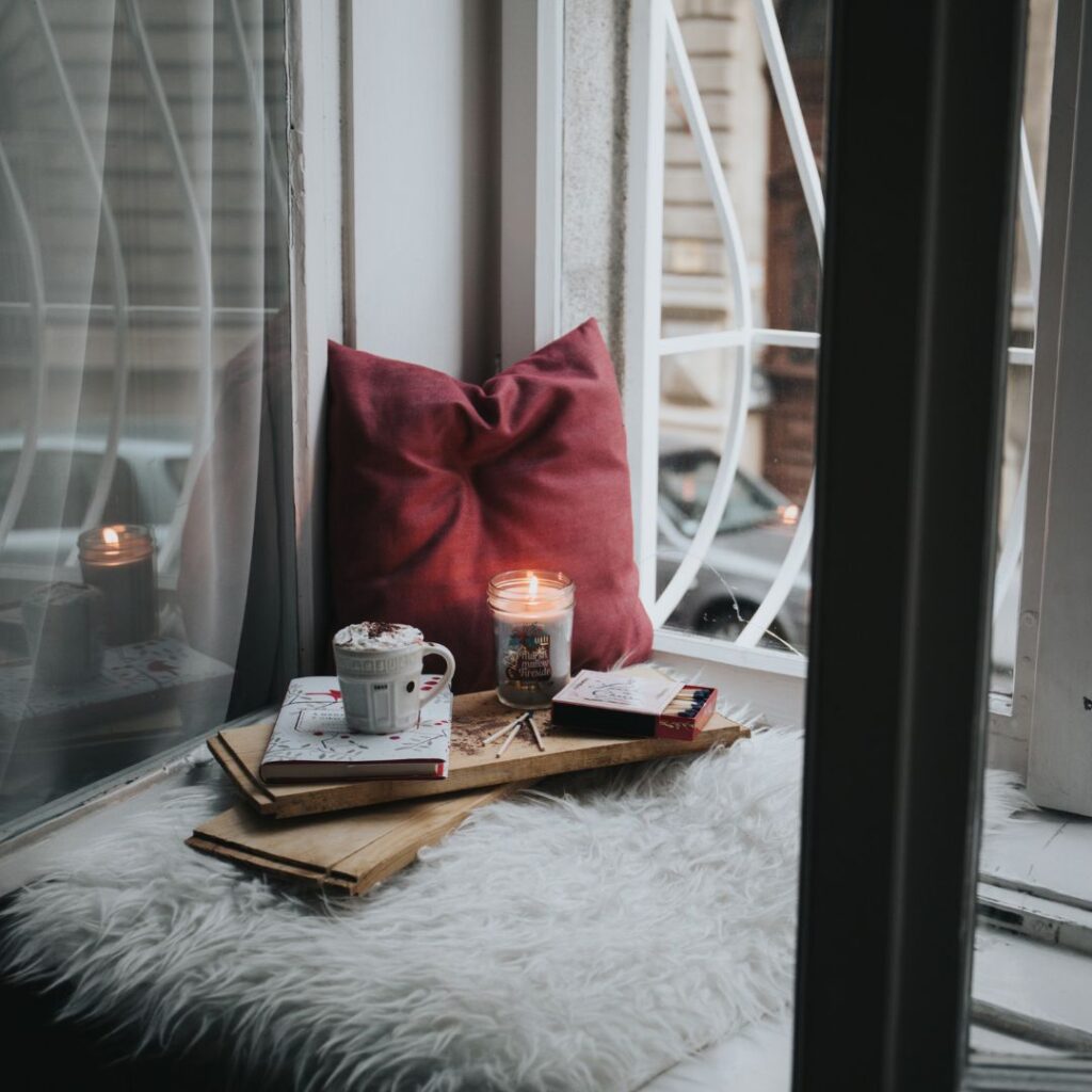 cozy reading nook