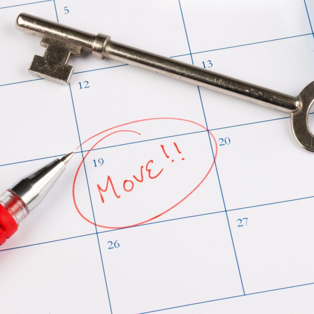 moving date on calendar