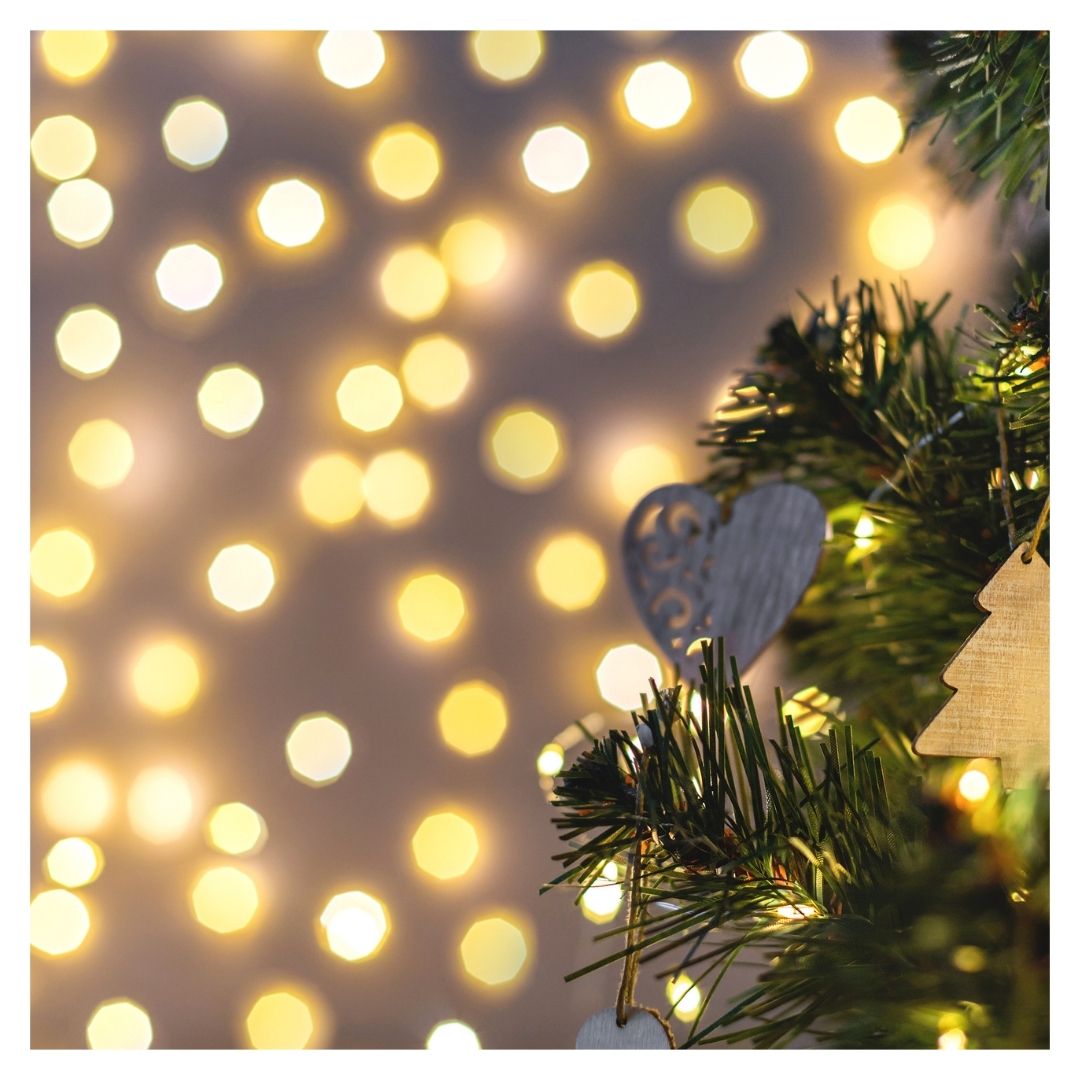string lights along a wall