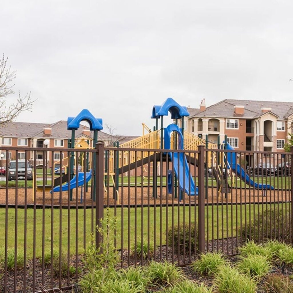 modern safe apartment playground