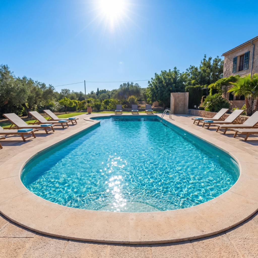 Apartment pool.
