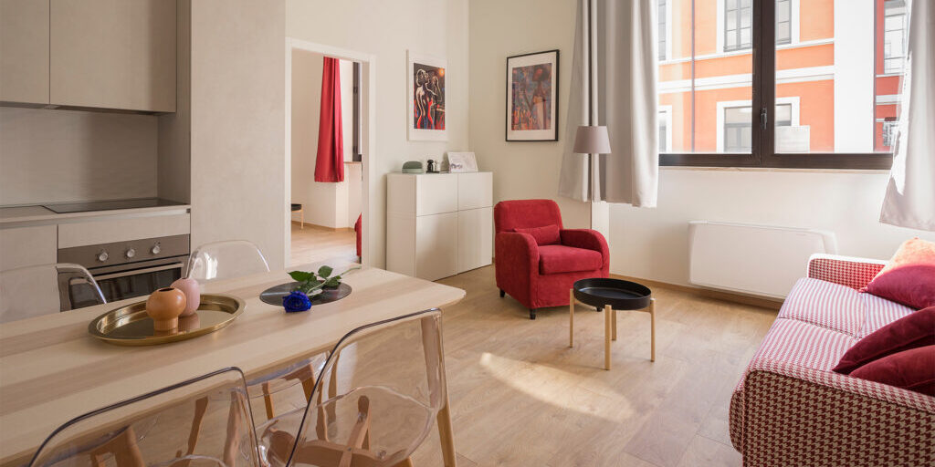spacious, well-lit apartment